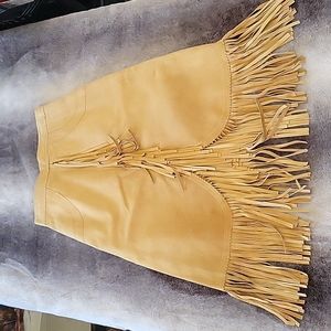 Vintage West Wind suedeleather skirt